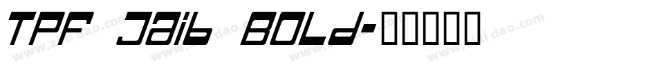 TPF Jaib Bold字体转换